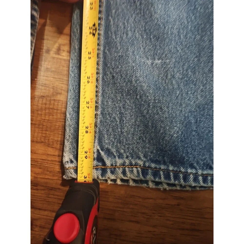 VTG 90s Levis 517 Jeans Mens 38x30 Blue Bootcut Orange Tab Denim Made In USA